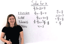 How Do You Solve a Two-Step Equation by Distributing a Fraction First?