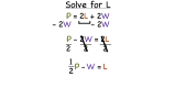 How Do You Solve a Formula For a Variable?