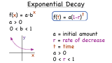 What is exponential decay?