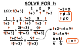 How Do You Solve a Rational Equation With Binomials in the Denominator?