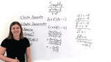 How Do You Simplify a Polynomial Over a Polynomial Using Opposite Binomial Factors?