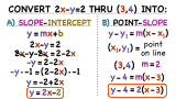How Do You Put an Equation in Standard Form Into Slope-Intercept or Point-Slope Form?