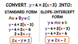 How Do You Put an Equation in Point-Slope Form Into Standard or Slope-Intercept Form?