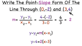 How Do You Write an Equation of a Line in Point-Slope Form If You Have Two Points?