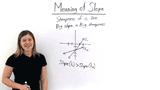 What Does the Slope of a Line Mean?