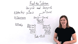How Do You Solve a System of Equations Using the Substitution Method?