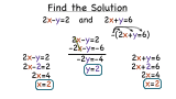 How Do You Solve a System of Equations Using the Elimination by Subtraction Method?