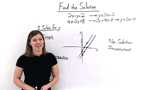 How Do You Graph a System of Equations With No Solution?