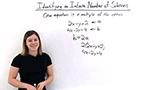 How Can You Tell When a System of Equations Has Infinitely Many Solutions?