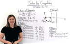 How Do You Solve a Quadratic Equation with Two Solutions by Graphing?