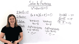 How Do You Solve a Quadratic Equation by Factoring?