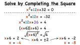 How Do You Solve a Quadratic Equation by Completing the Square?