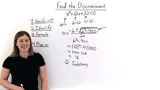 How Do You Find The Discriminant of a Quadratic Equation With 2 Solutions?