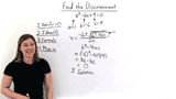How Do You Find The Discriminant of a Quadratic Equation With 1 Solution?