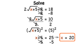 How Do You Solve a Radical Equation with a Binomial in the Radicand?