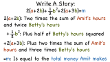 How Do You Turn a More Complicated Equation into Words?