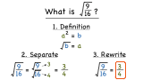 How Do You Find the Square Root of a Fraction?