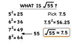 How Do You Estimate the Square Root of a Non-Perfect Square?