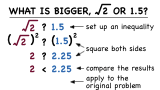 How Do You Figure Out if a Square Root is Bigger than Another Number?