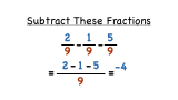 How Do You Subtract Fractions with the Same Denominator?