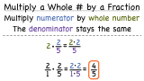 How Do You Multiply A Whole Number By A Fraction?