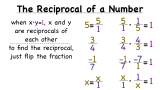 What's a Reciprocal?