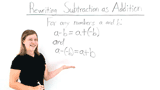How Do You Rewrite Subtraction as Addition?