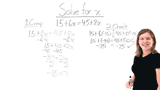How Do You Solve an Equation with Variables on Both Sides?