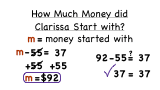 How Do You Solve a Word Problem with an Equation Using Addition?