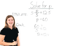 How Do You Solve an Equation Using Multiplication?