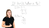 How Do You Use the Solution from an Equation to Evaluate an Expression?
