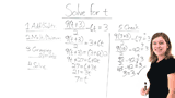 How Do You Solve a Multi-Step Equation Using Order of Operations in Reverse?