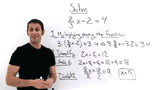 How Do You Solve a Multi-Step Equation with Fractions by Multiplying Away the Fraction?