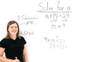 How Do You Solve an Equation Using Subtraction?
