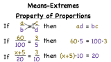 What's the Means-Extremes Property of Proportions?