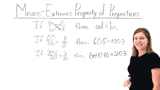 What's the Means-Extremes Property of Proportions?