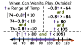 How Do You Solve a Word Problem Using an AND Absolute Value Inequality?