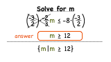 How Do You Solve an Inequality Where You're Multiplying Negative Fractions?