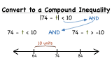 How Do You Convert an AND Absolute Value Inequality to a Compound Inequality?
