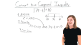 How Do You Convert an AND Absolute Value Inequality to a Compound Inequality?