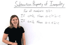 What's the Subtraction Property of Inequality?