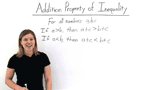 What's the Addition Property of Inequality?
