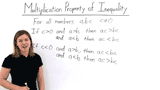 What's the Multiplication Property of Inequality?