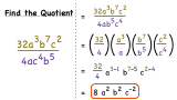 How Do You Divide Monomials Using Quotient of Powers?