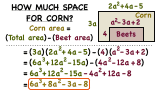 How Do You Solve a Word Problem by Subtracting and Multiplying Polynomials?