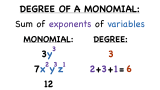 How Do You Find the Degree of a Monomial?