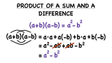 What's the Formula for the Product of a Sum and a Difference?