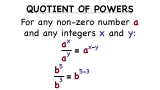 What's the Quotient of Powers Rule?