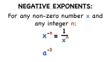 What Do You Do With a Negative Exponent?