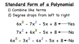 What's the Standard Form of a Polynomial?